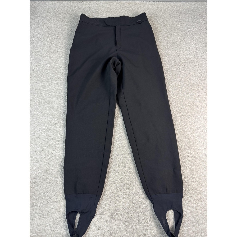 L.L. Bean Pants Womens 10 Long Black WB-400 Schoeller Ski Snow Stirrup